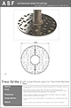 ASF Cubes Round Laser Cut Tree Grille Stainless Steel